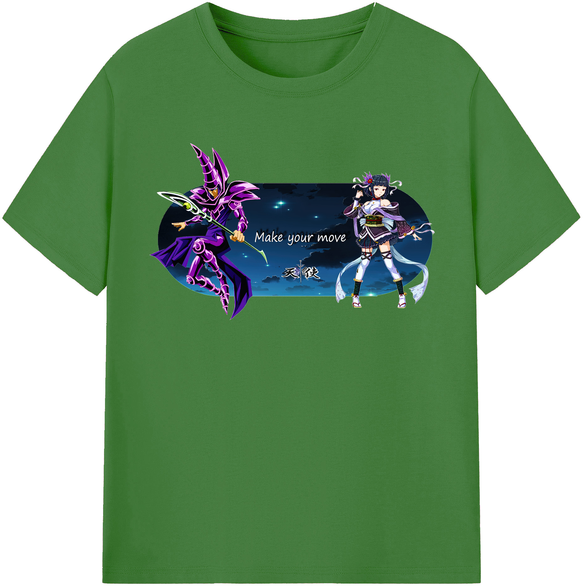（画像用） 遊☆戯☆王 Yu-Gi-Oh! レディースカジュアルプリントTシャツ（綿100％）